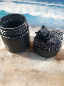 Dragon Kitty Decorative Screw Lid Jar