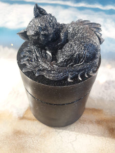 Dragon Kitty Decorative Screw Lid Jar