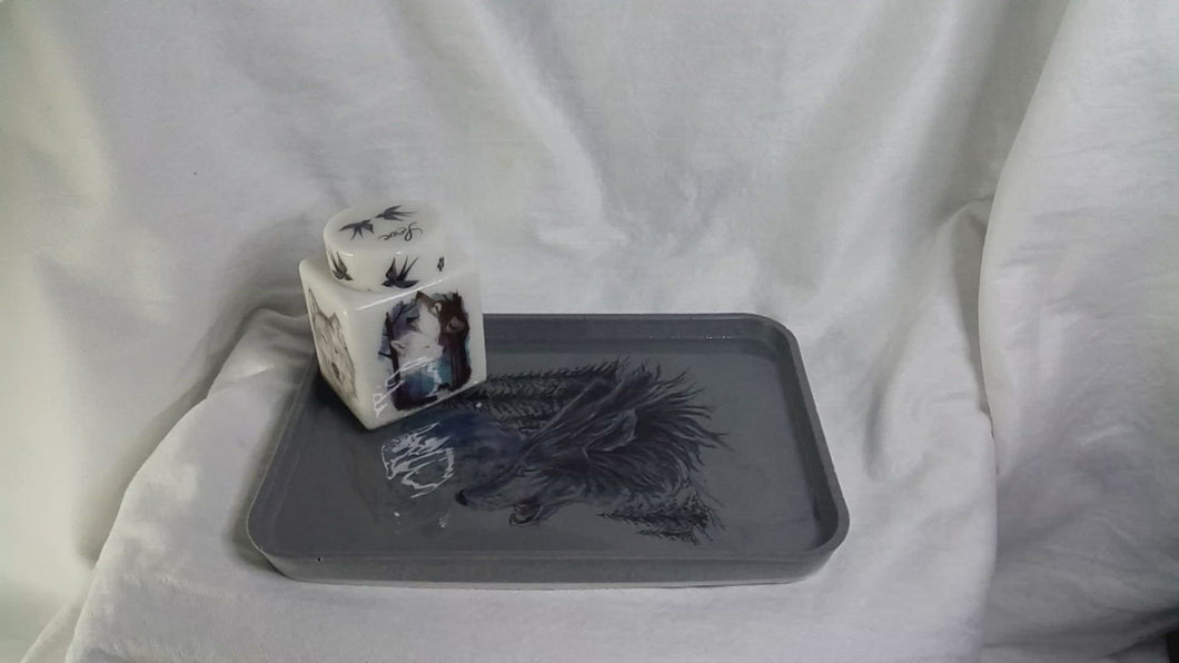 2pc. Wolf Tray Set