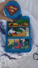 Load and play video in Gallery viewer, 2pc. Superman Tray w/ Screw Lid Jar
