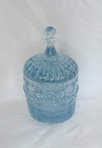 Blue Glitter Carousel Jar