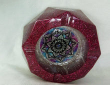 Load image into Gallery viewer, Pink Glitter Medallion Ashtray
