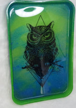 Load image into Gallery viewer, Green &amp; Blue Owl Rolling Tray
