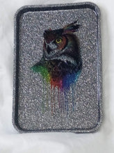 Load image into Gallery viewer, Silver Glitter Owl Rolling Tray
