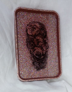 Steam Punk Glitter Rolling Tray