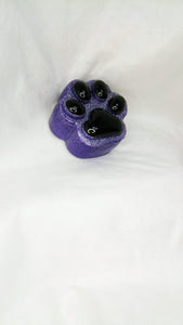 Purple Puppy Paw Jar