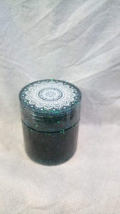 Emerald Medallion Decorative Jar