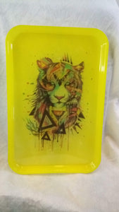 Yellow Tiger Rolling Tray