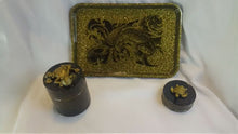 Load and play video in Gallery viewer, 3pc. Gold Fish Tray Set
