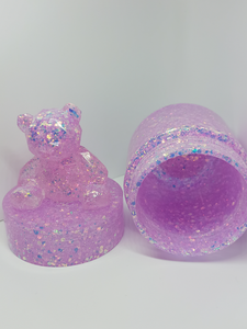 3 pc. Pink Glitter Tray Set