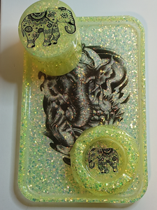 3 pc. Ice Yellow Elephant Set